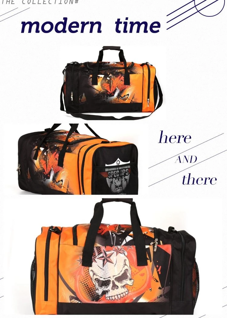 Custom Sublimated Large Capacity Men Sports Gym Luggage Travel Storage Duffel Bag for Team