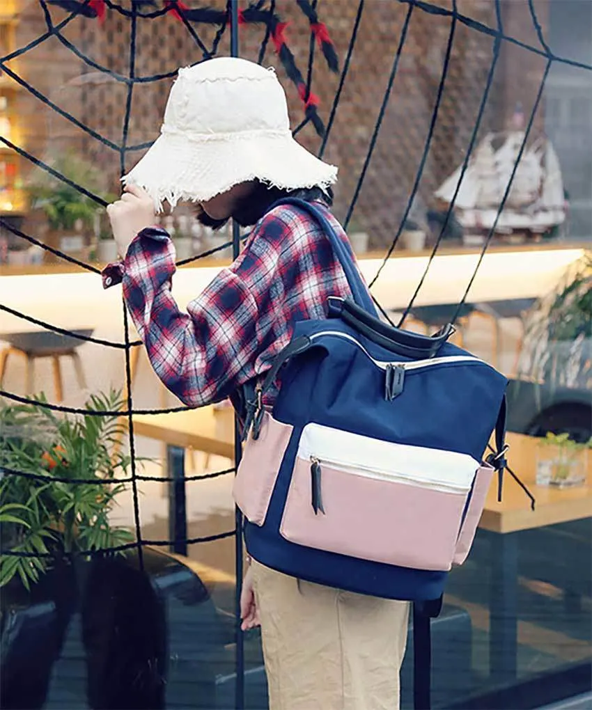 (WDL0930) Japanese Canvas Teenage Backpack for Casual Travel