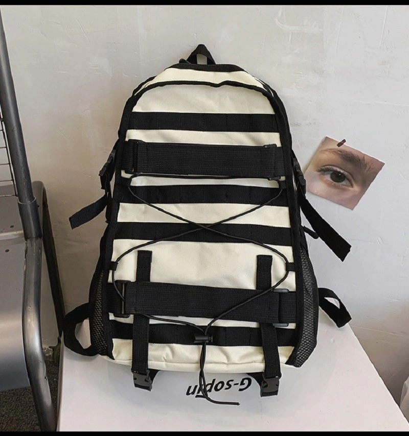 Schoolbag Male High School Student Large Capacity Leisure Student Backpack Women Overalls Bag Personalized Hip Hop Fashion Backpack Bl17214