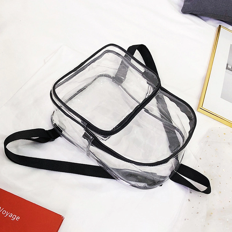 Promotional Transparent School Bags Waterproof Backpack Bag Clear PVC Kids Backpacks