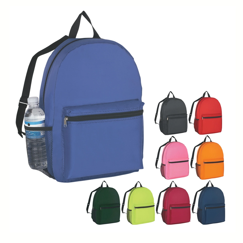 Promotional Super Light Weight 210t Polyester Gift School Giveaway Portable Gym Sports Day Pack Rucksack Backpack