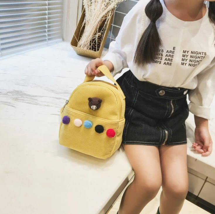 2021 Cute Children&prime;s Schoolbag Chick Embroidery Kids Toddler Backpack Small Backpack Trend Boys and Girls